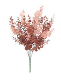Artificial Eucalyptus Autumn Red Bush 46cm X 7