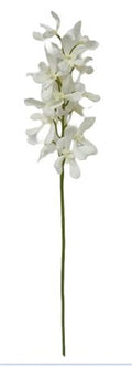 Artificial Vanda Orchid White Green 82cm