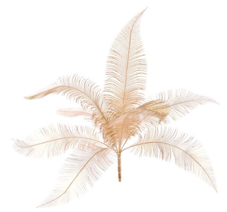 Fern Bush Metallic Gold 47cm