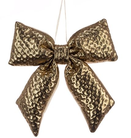 Bow Padded Metallic Gold 30cm