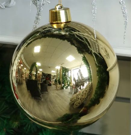 Bauble Unbreakable 25cm Shiny Gold X1