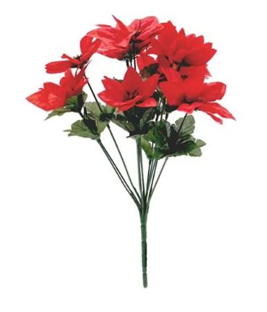 Poinsettia Bush Red X12 (PACK OF 2)