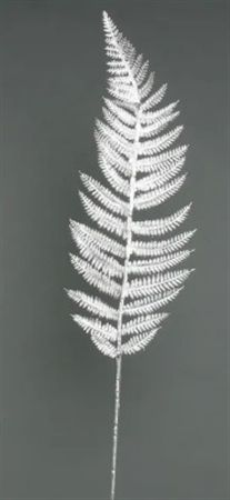 Metallic Fern Leaf Stem Silver  (PACK OF 3)