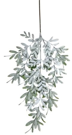 Frosted Phoenix Leaf Spray 50cm