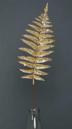 Fern Leaf Glitter Gold (PACK OF 3)