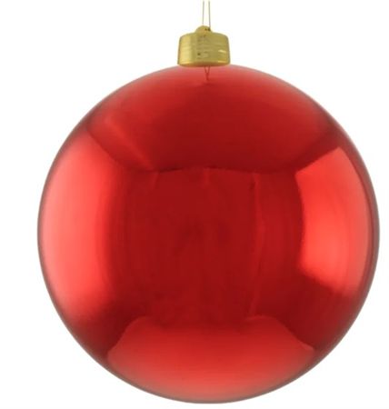 Bauble Unbreakable 30cm Shiny Red X1