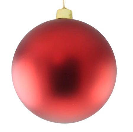 Bauble Unbreakable 30cm Matt Red X1