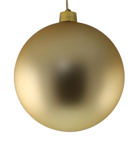 Bauble Unbreakable 30cm Matt Gold X1