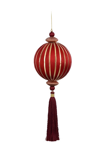 Ball Tassel Hanging 38cm Red
