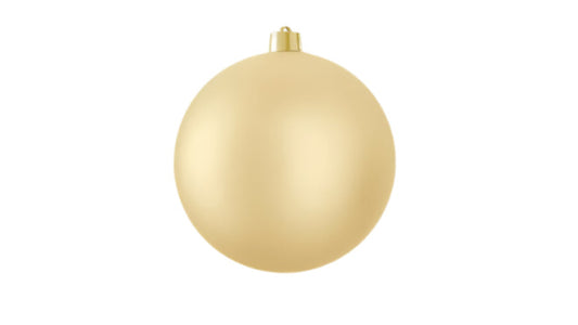 Bauble Unbreakable 20cm Matt Gold X1