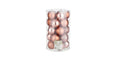 Bauble Unbreakable 8cm Pink X27