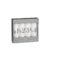 Candle White Advent Set 10cm