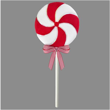 Candy Lollipop Red White 60cm