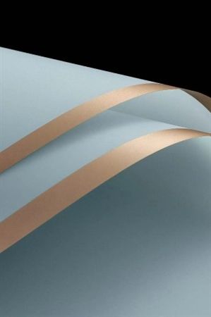 Cello Sheet Frosted Blue Gold Border