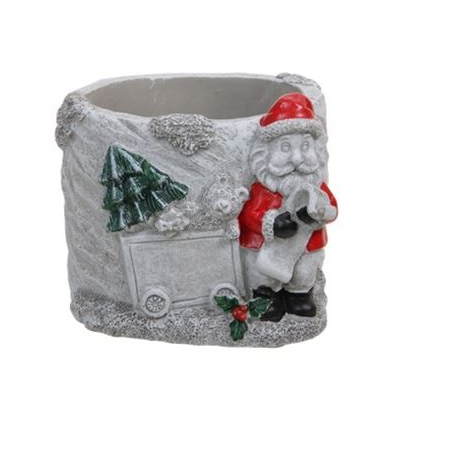 Cement Planter Father Christmas