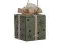 Felt Hanging Gift Green 9x6cm X4