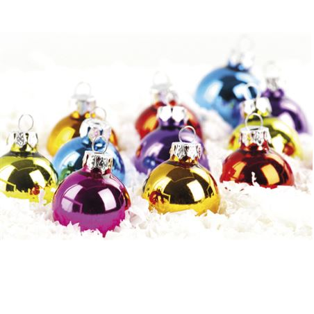 Folded Card Bauble Rainbow