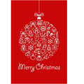Folded Card Bauble Red (PACK OF 2)