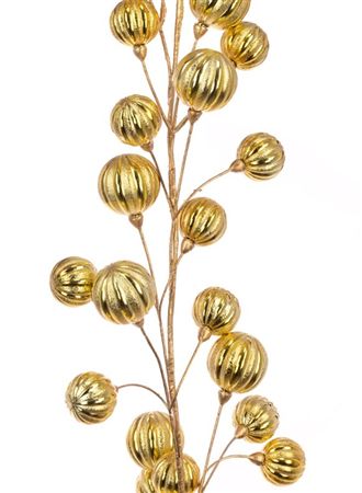 Garland Bauble Gold 180cm