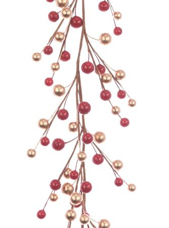 Garland Classic Berry Red & Gold 150cm