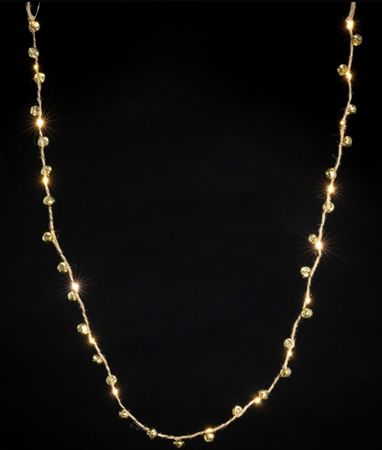 Garland L E D Bell Gold 180cm