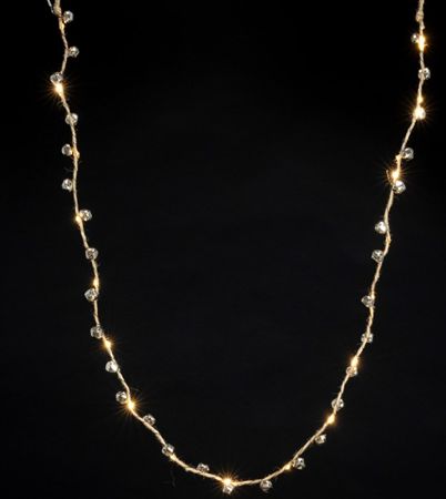 Garland L E D Bell Silver 180cm