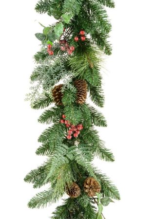 Garland Natural Iced 180cm