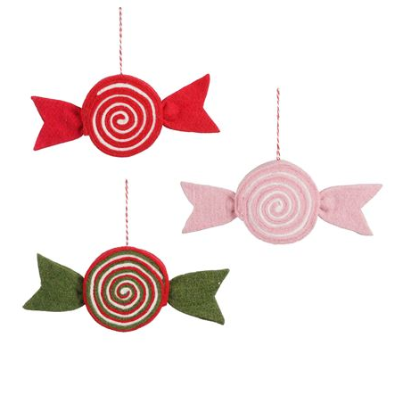 Hanging Candy Green Red 22cm  (PACK OF 2)