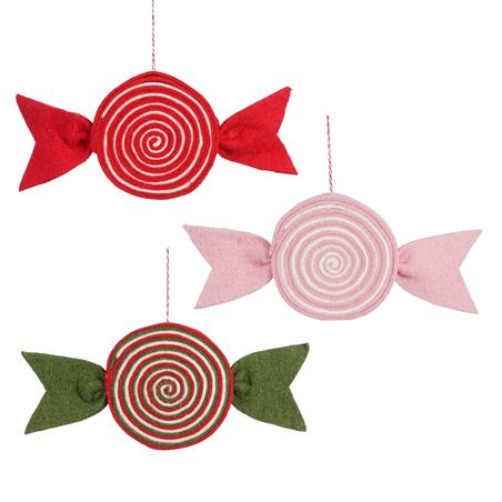 Hanging Candy Green Red 30cm  (PACK OF 2)