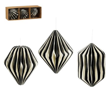 Hanging Onion Drop Black 3 Ass 30x24cm