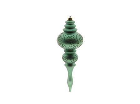 Hanging Finial Green 34x11cm