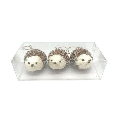 Hedgehogs X3 8cm Natural