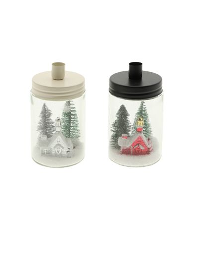 Lantern Snowflake Assorted 16x14cm X1