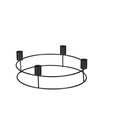 Metal Candle Advent Black 25cm