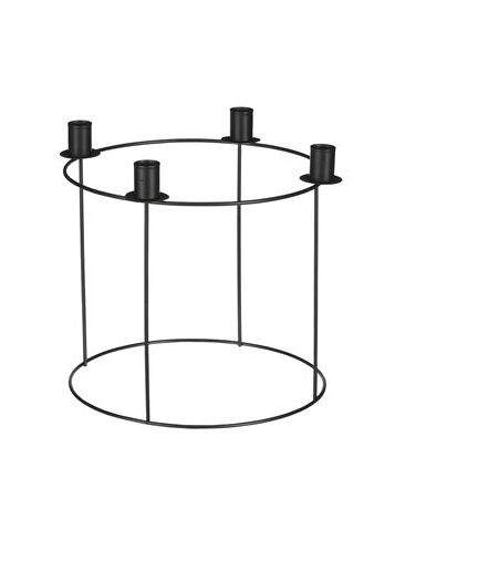 Metal Candle Advent Black 29cm