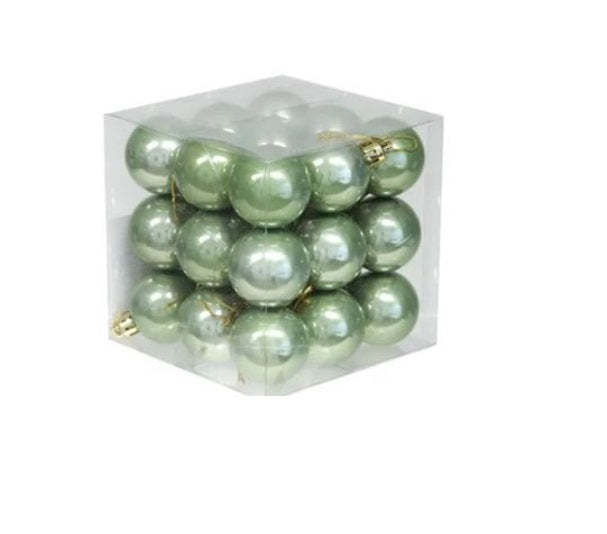 Plastic Balls Green Opal 4cm X27