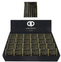 Ribbon Xmas Black Gold Stripe 6.3cm X2.7m  (PACK OF 2)