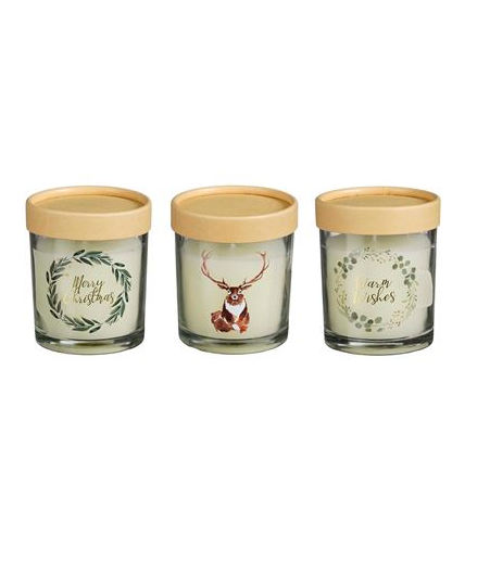 Scented Glass Candle Assorted 8cm