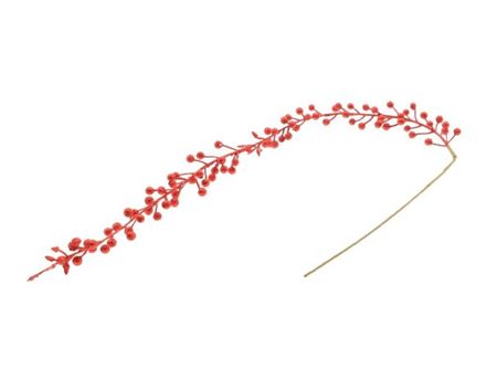 Stem Berry Glitter Red 100cm