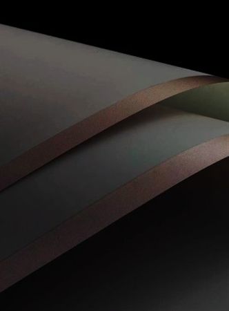 Cello Sheet Frosted Charcoal Gold Border