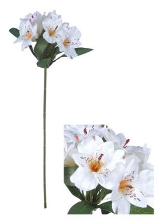 Artificial Alstroemeria White 45cm(Pack of 5)
