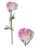 Artificial Dahlia Pink White 59cm