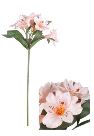 Artificial Alstroemeria Light Pink45cm (Pack of 5)