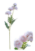 Artificial Zinnias Pale Pink 61cm (Pack of 2)