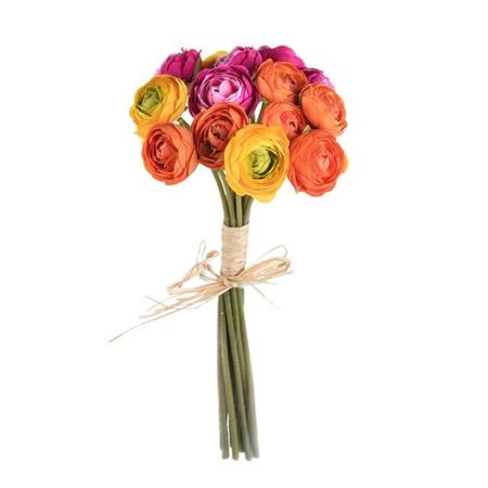 Artificial Mini Ranunculus Bundle Mixed x14