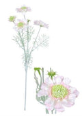 Artificial Scabiosa Light Pink 60cm (Pack of 2)