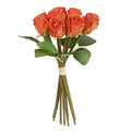 Artificial Rosebud Handtied Orange X12