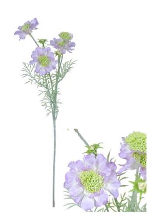 Artificial Scabiosa Lilac 60cm (Pack of 2)