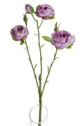 Artificial Silk Lydia Ranunculus Spray Purple (PACK OF 2)