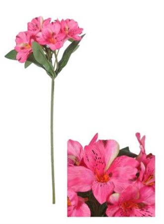 Artificial Alstroemeria Fuchsia 45cm (Pack of 5)